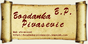 Bogdanka Pivašević vizit kartica